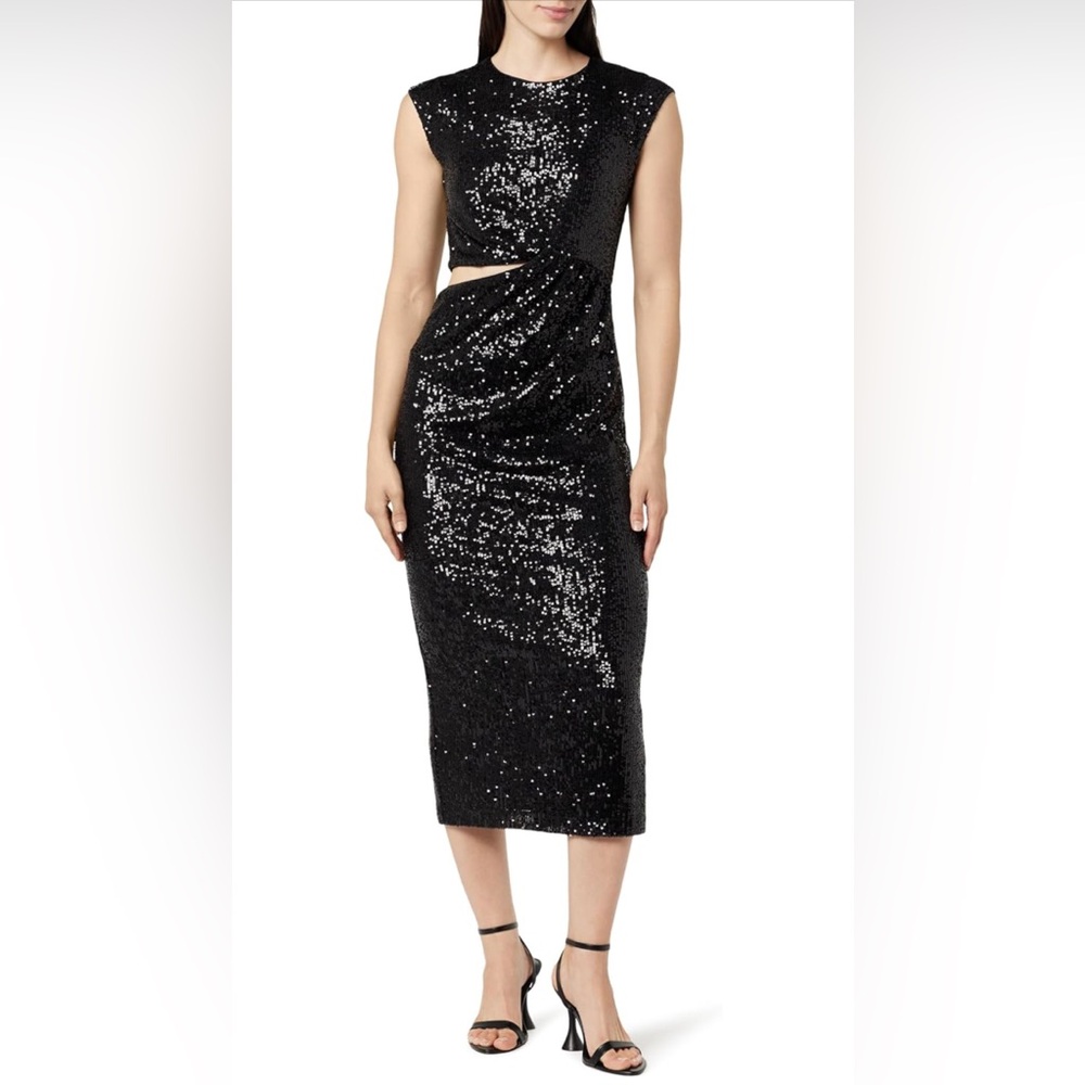 The Drop Women's Padma Cut-Out Sequin Midi Dress M